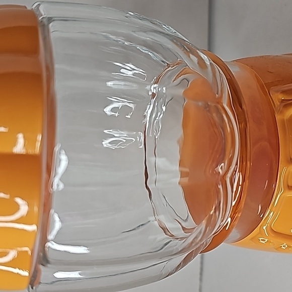 Halloween Candy Dish Orange & Clear Pumpkin Faux Gumball Machine Removable Top - Picture 4 of 11